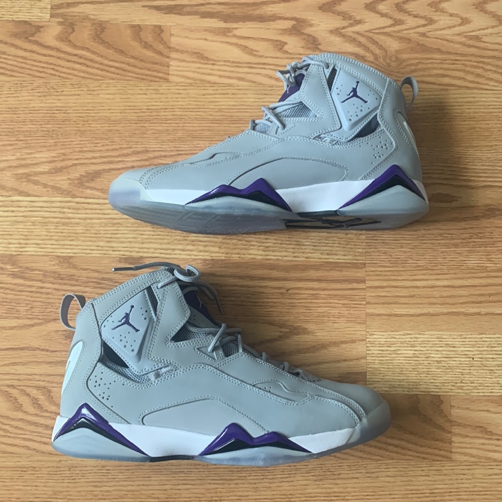 Mens Jordan True Flight ‘Wolf grey / Court Purple’